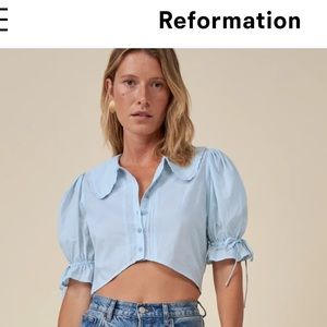 Blue Reformation Top